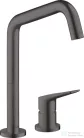 Hansgrohe AXOR Citterio M 2 üléses mosogató csaptelep DN15, szálcsiszolt fekete króm 34820340