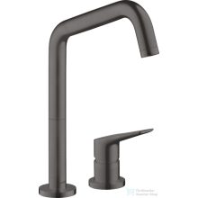   Hansgrohe AXOR Citterio M 2 üléses mosogató csaptelep DN15, szálcsiszolt fekete króm 34820340