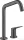Hansgrohe AXOR Citterio M 2 üléses mosogató csaptelep DN15, szálcsiszolt fekete króm 34820340