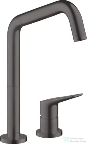 Hansgrohe AXOR Citterio M 2 üléses mosogató csaptelep DN15, szálcsiszolt fekete króm 34820340