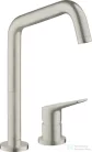 Hansgrohe AX Citterio M 2-lyukú konyhai csaptelep DN15, rozsdamentes acél hatású 34820800