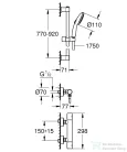 Grohe PRECISION GET termosztátos zuhany csaptelep zuhanyszettel,króm 34857000