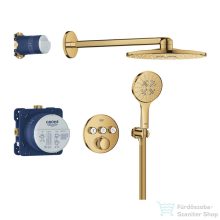   GROHE GROHTHERM SMARTCONTROL falsík alatti termosztátos zuhanyrendszer,Smartactive 310 fejzuhannyal,Cool Sunrise 34863GL0