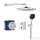 Grohe PRECISION THERMOSTAT falsík alatti termosztátos zuhanyrendszer alaptesttel,króm 34882000