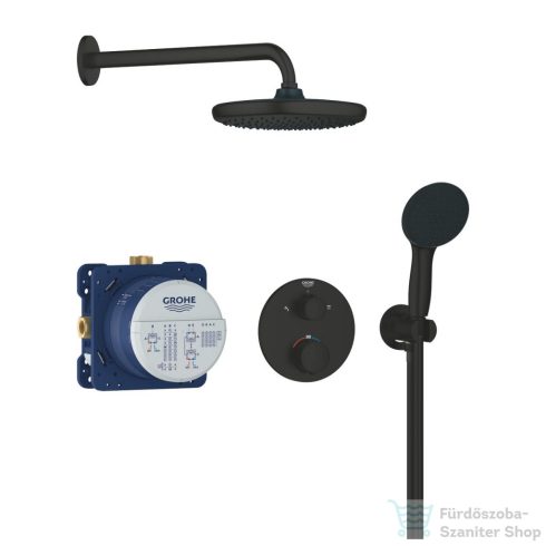 Grohe PRECISION THERMOSTAT falsík alatti termosztátos zuhanyrendszer alaptesttel,matt fekete 348832430