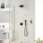 Grohe PRECISION THERMOSTAT falsík alatti termosztátos zuhanyrendszer alaptesttel,matt fekete 348832430