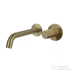   RamonSoler TZAR falsík alatti mosdó csaptelep 24 cm-es kifolyóval, leeresztő nélkül, szálcsiszolt arany 34A302490