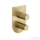 RamonSoler TZAR termosztátos falsík alatti kád/zuhany csaptelep, szálcsiszolt arany 34C302385