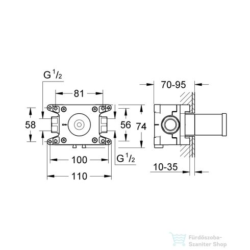 Grohe RAPIDO C rejtett szelep,35028000