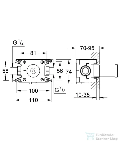 Grohe RAPIDO C rejtett szelep,35028000