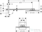 Hansgrohe AXOR SHOWERSOLUTIONS 250 fejzuhany zuhanykarral,1 jet, króm 35284000