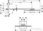 Hansgrohe AXOR SHOWERSOLUTIONS 300/300 fejzuhany zuhanykarral,1 jet,szálcsiszolt sárgaréz hatású 35314950