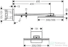 Hansgrohe AXOR SHOWERSOLUTIONS 300/300 fejzuhany zuhanykarral,2 jet,szálcsiszolt nikkel 35318820