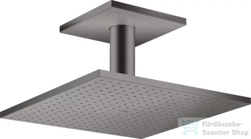 Hansgrohe AXOR SHOWERSOLUTIONS 30x30 cm-es 2 funkciós mennyezeti fejzuhany zuhanykarral,szálcsiszolt fekete króm 35320340
