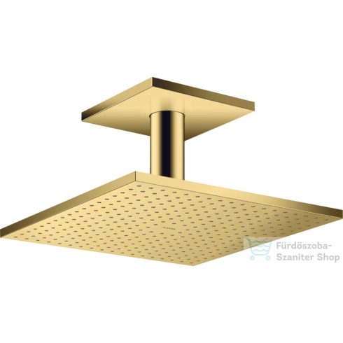 Hansgrohe AXOR SHOWERSOLUTIONS 30x30 cm-es 2 funkciós mennyezeti fejzuhany zuhanykarral,polírozott arany hatású 35320990