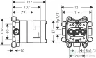 Hansgrohe AXOR belső egység esőztetőhöz 35361180
