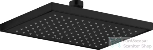 Hansgrohe AXOR SHOWERSOLUTIONS Ecosmart 24,5x18,5 cm-es fejzuhany, matt fekete 35374670