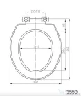 AQUALINE HELENA WC-ülőke, PP, fehér (3550)