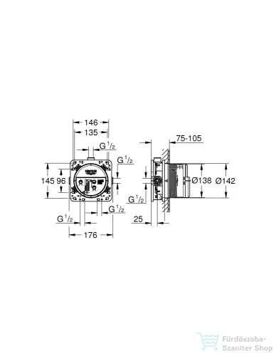 Grohe Rapido Smartbox alaptest 3 kimenettel,35604000
