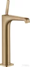 Hansgrohe AXOR CITTERIO E magasított mosdó csaptelep, nem zárható leeresztővel, szálcsiszolt bronz 36104140