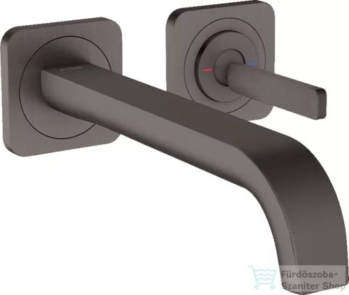 Hansgrohe AXOR Citterio E Falsík alatti mosdó csaptelep nem zárható leeresztővel,szálcsiszolt fekete króm 36106340