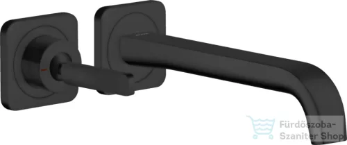 Hansgrohe AXOR Citterio E Falsík alatti mosdó csaptelep nem zárható leeresztővel,matt fekete 36106670