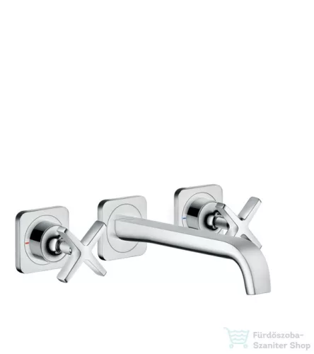 Hansgrohe AXOR Citterio E Falsík alatti, fali, 3-lyukú mosdócsaptelep rozettával 36107000