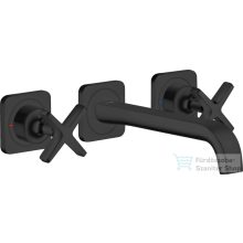   Hansgrohe AXOR Citterio E falsík alatti mosdó csaptelep nem zárható leeresztővel,matt fekete 36107670