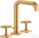 Hansgrohe AXOR CITTERIO E 3 üléses mosdó csaptelep automata leeresztővel,szálcsiszolt arany hatású 36108250