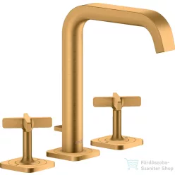   Hansgrohe AXOR CITTERIO E 3 üléses mosdó csaptelep automata leeresztővel,szálcsiszolt arany hatású 36108250