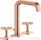 Hansgrohe AXOR CITTERIO E 3 üléses mosdó csaptelep automata leeresztővel,polírozott vörös arany hatású 36108300