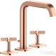 Hansgrohe AXOR CITTERIO E 3 üléses mosdó csaptelep automata leeresztővel,polírozott vörös arany hatású 36108300