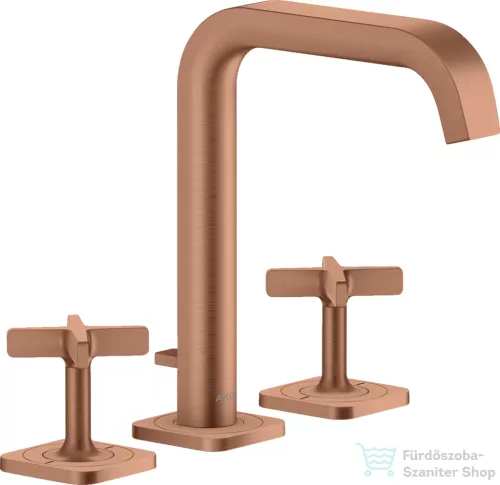 Hansgrohe AXOR CITTERIO E 3 üléses mosdó csaptelep automata leeresztővel,szálcsiszolt vörös arany hatású 36108310