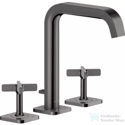   Hansgrohe AXOR CITTERIO E 3 üléses mosdó csaptelep automata leeresztővel,polírozott fekete króm 36108330