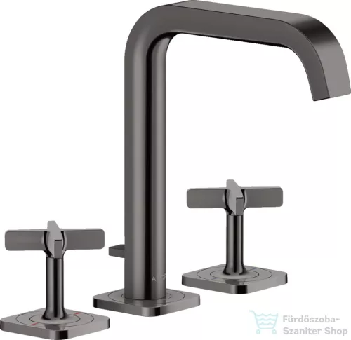 Hansgrohe AXOR CITTERIO E 3 üléses mosdó csaptelep automata leeresztővel,polírozott fekete króm 36108330