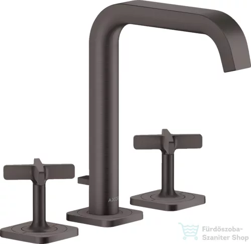 Hansgrohe AXOR CITTERIO E 3 üléses mosdó csaptelep automata leeresztővel,szálcsiszolt fekete króm 36108340