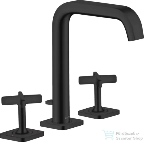 Hansgrohe AXOR CITTERIO E 3 üléses mosdó csaptelep automata leeresztővel,matt fekete 36108670
