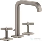 Hansgrohe AXOR CITTERIO E 3 üléses mosdó csaptelep automata leeresztővel,rozsdamentes acél hatású 36108800