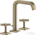 Hansgrohe AXOR CITTERIO E 3 üléses mosdó csaptelep automata leeresztővel,szálcsiszolt nikkel 36108820