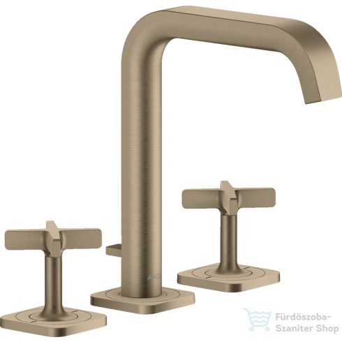 Hansgrohe AXOR CITTERIO E 3 üléses mosdó csaptelep automata leeresztővel,szálcsiszolt nikkel 36108820