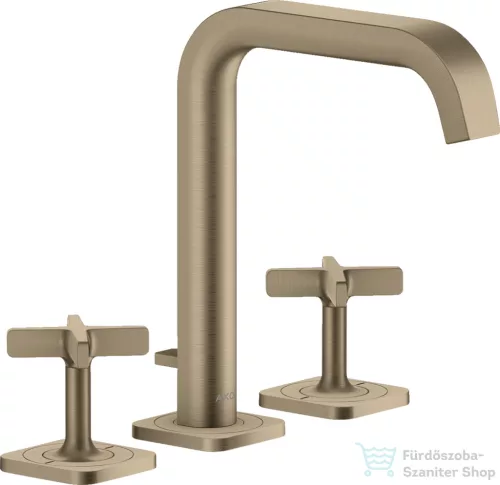 Hansgrohe AXOR CITTERIO E 3 üléses mosdó csaptelep automata leeresztővel,szálcsiszolt nikkel 36108820