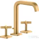 Hansgrohe AXOR CITTERIO E 3 üléses mosdó csaptelep automata leeresztővel,szálcsiszolt sárgaréz hatású 36108950