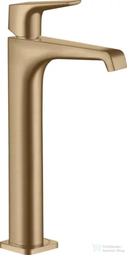 Hansgrohe AXOR CITTERIO E magasított mosdó csaptelep nem zárható leeresztővel,szálcsiszolt bronz 36113140