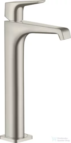 Hansgrohe AXOR CITTERIO E magasított mosdó csaptelep nem zárható leeresztővel,rozsdamentes acél hatású 36113800