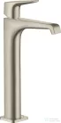 Hansgrohe AXOR CITTERIO E magasított mosdó csaptelep nem zárható leeresztővel,szálcsiszolt nikkel 36113820