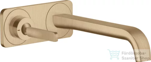 Hansgrohe AXOR Citterio E Falsík alatti mosdó csaptelep nem zárható leeresztővel,szálcsiszolt bronz 36114140