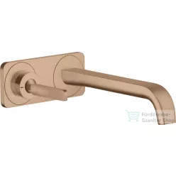   Hansgrohe AXOR Citterio E Falsík alatti mosdó csaptelep nem zárható leeresztővel,szálcsiszolt vörös arany hatású 36114310