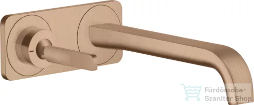 Hansgrohe AXOR Citterio E Falsík alatti mosdó csaptelep nem zárható leeresztővel,szálcsiszolt vörös arany hatású 36114310