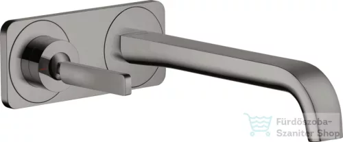 Hansgrohe AXOR Citterio E Falsík alatti mosdó csaptelep nem zárható leeresztővel,polírozott fekete króm 36114330