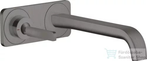 Hansgrohe AXOR Citterio E Falsík alatti mosdó csaptelep nem zárható leeresztővel,szálcsiszolt fekete króm 36114340
